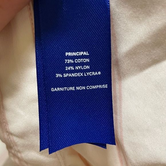 Kit And Ace White And Pink Striped Button Up Shirt Tailored Blouse Size 10 - Picture 12 of 14